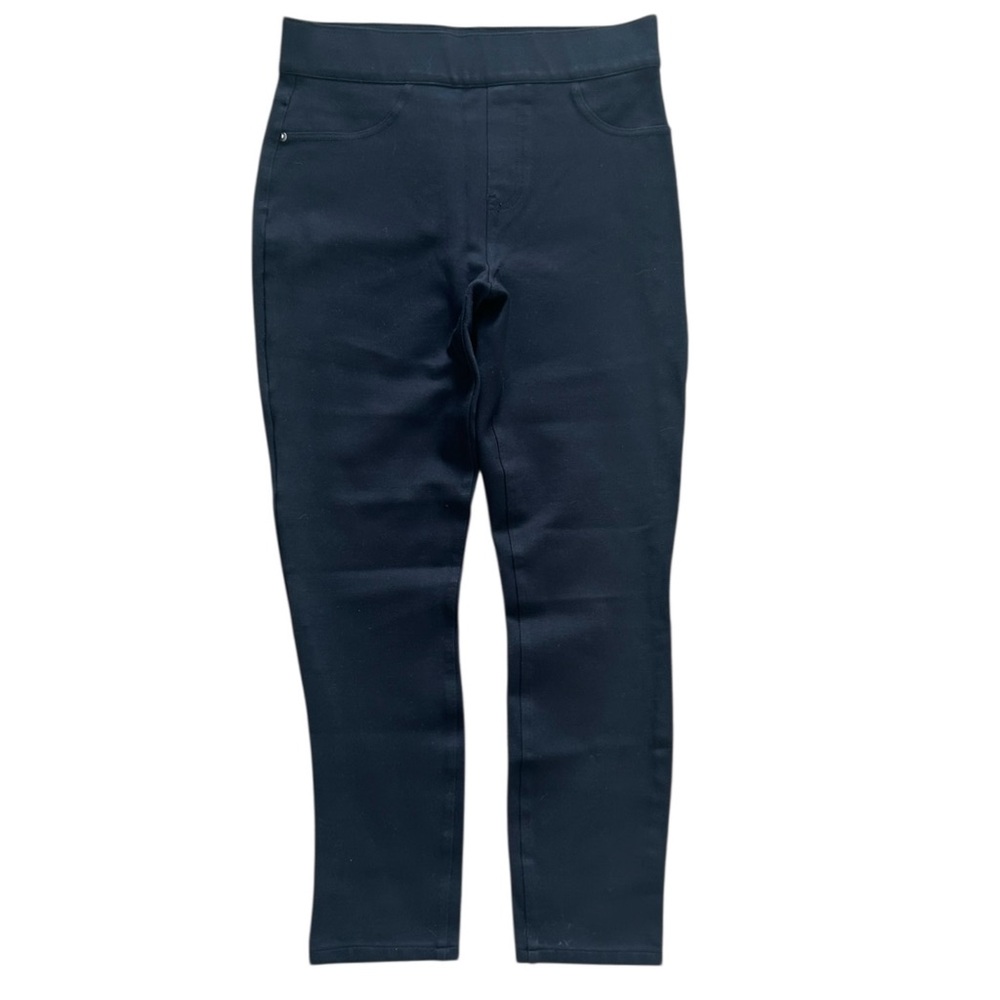 Spanx Womens Medium Black Stretch Ponte Pants Leggings Shaping Slimming